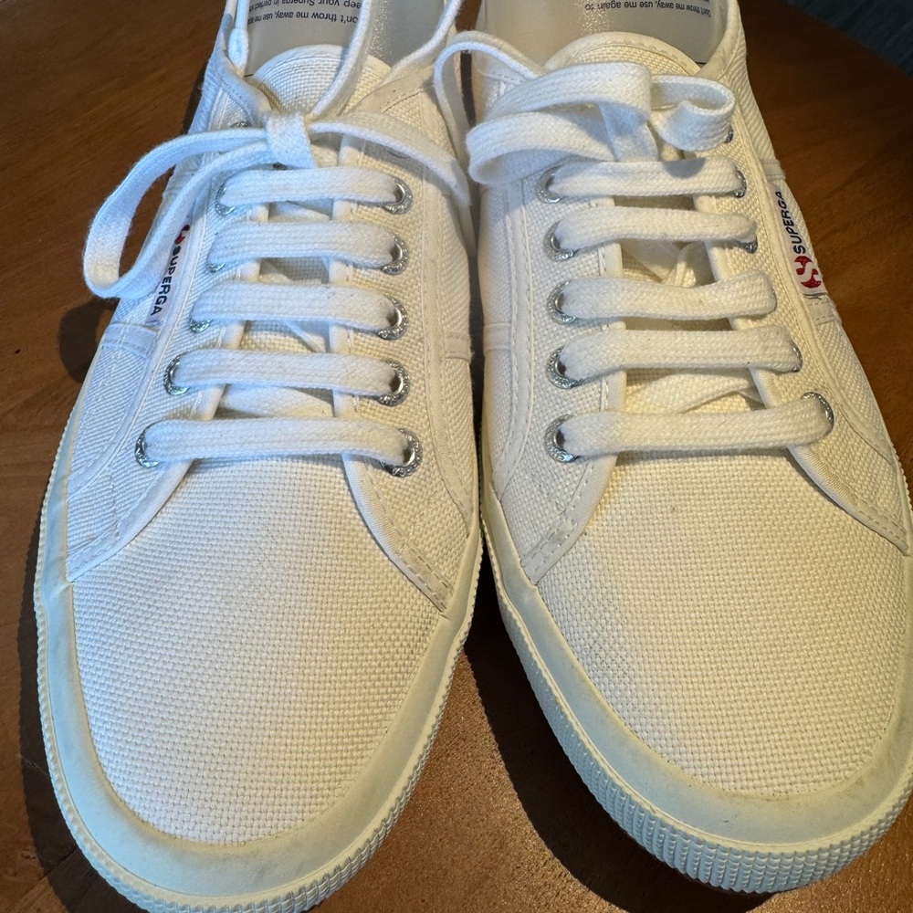 Superga White Canvas Sneakers - Picture 8 of 13